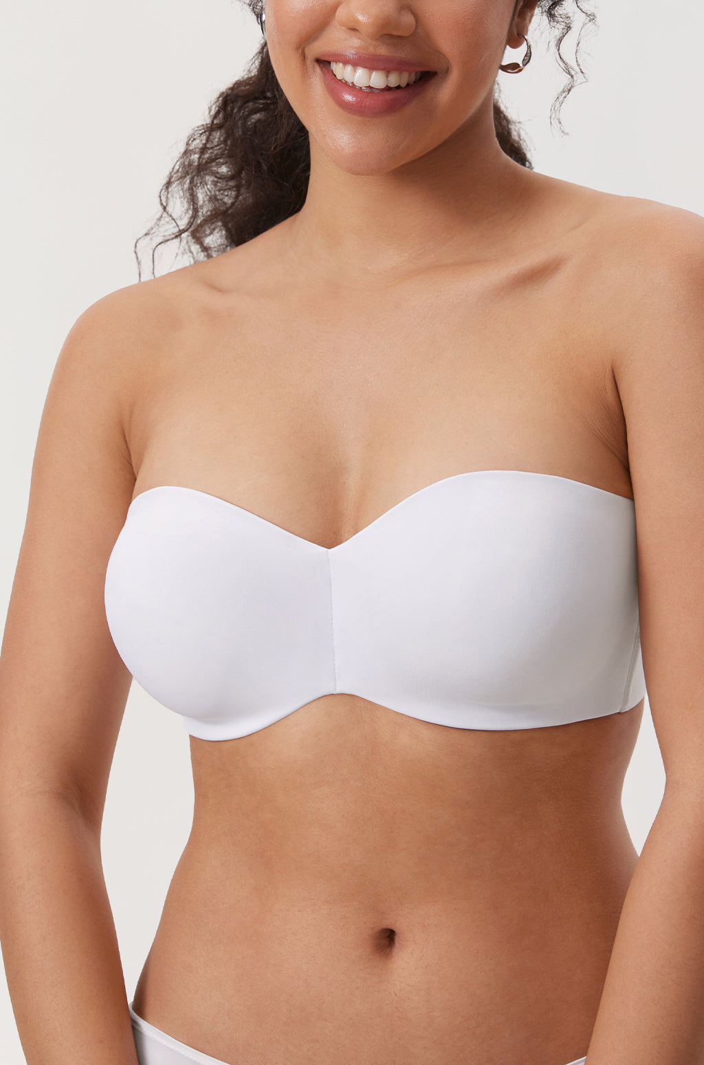 Women's Underwire Strapless Bra White
