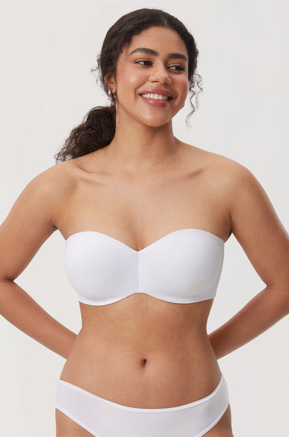 Women's Underwire Strapless Bra White