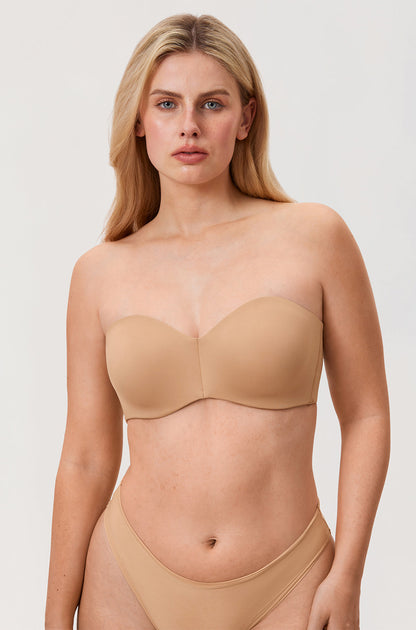 Women's Underwire Strapless Bra Natural