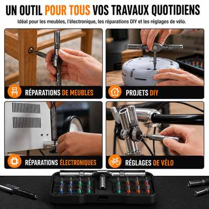 MultiTool Set – Kit à Cliquet Compact