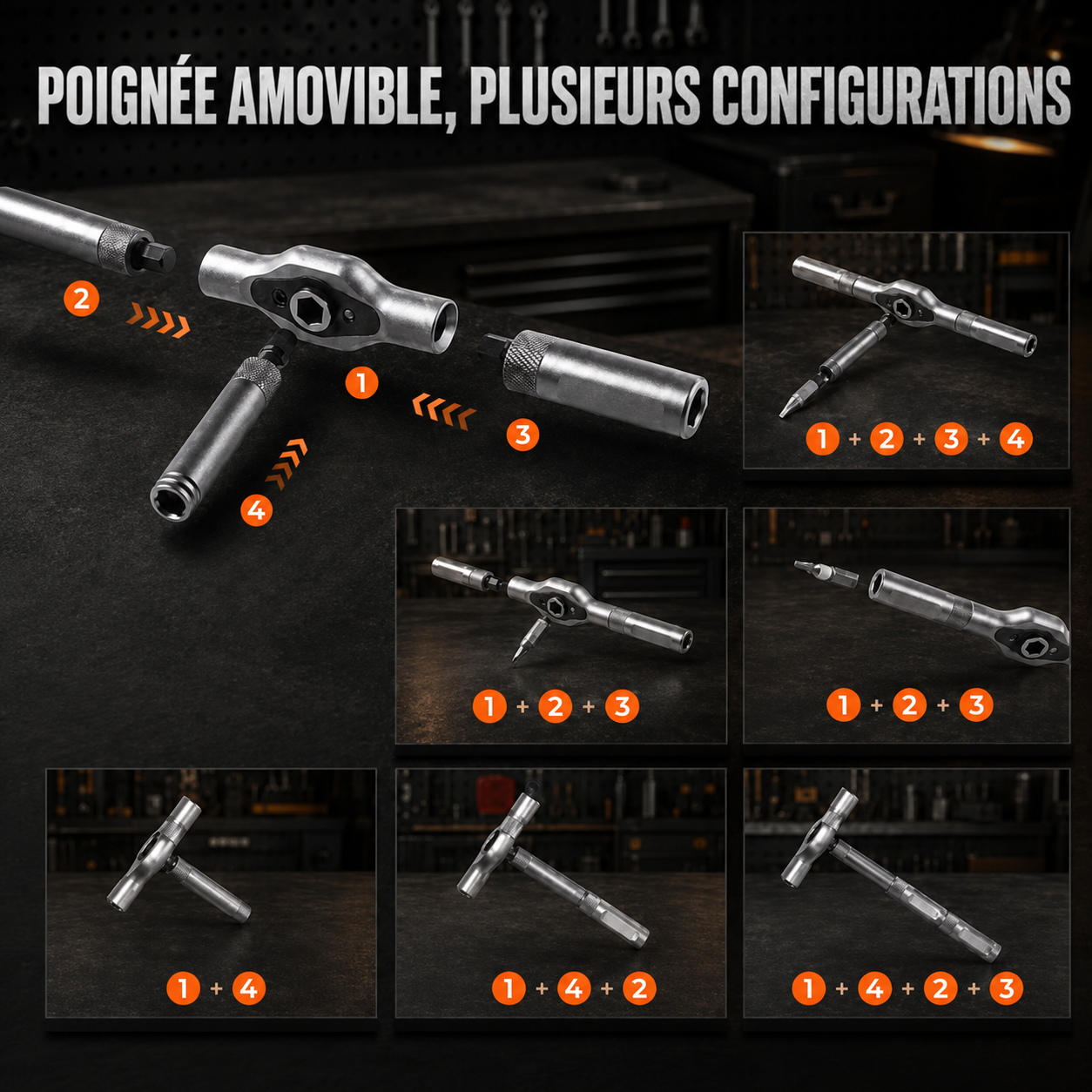 MultiTool Set – Kit à Cliquet Compact