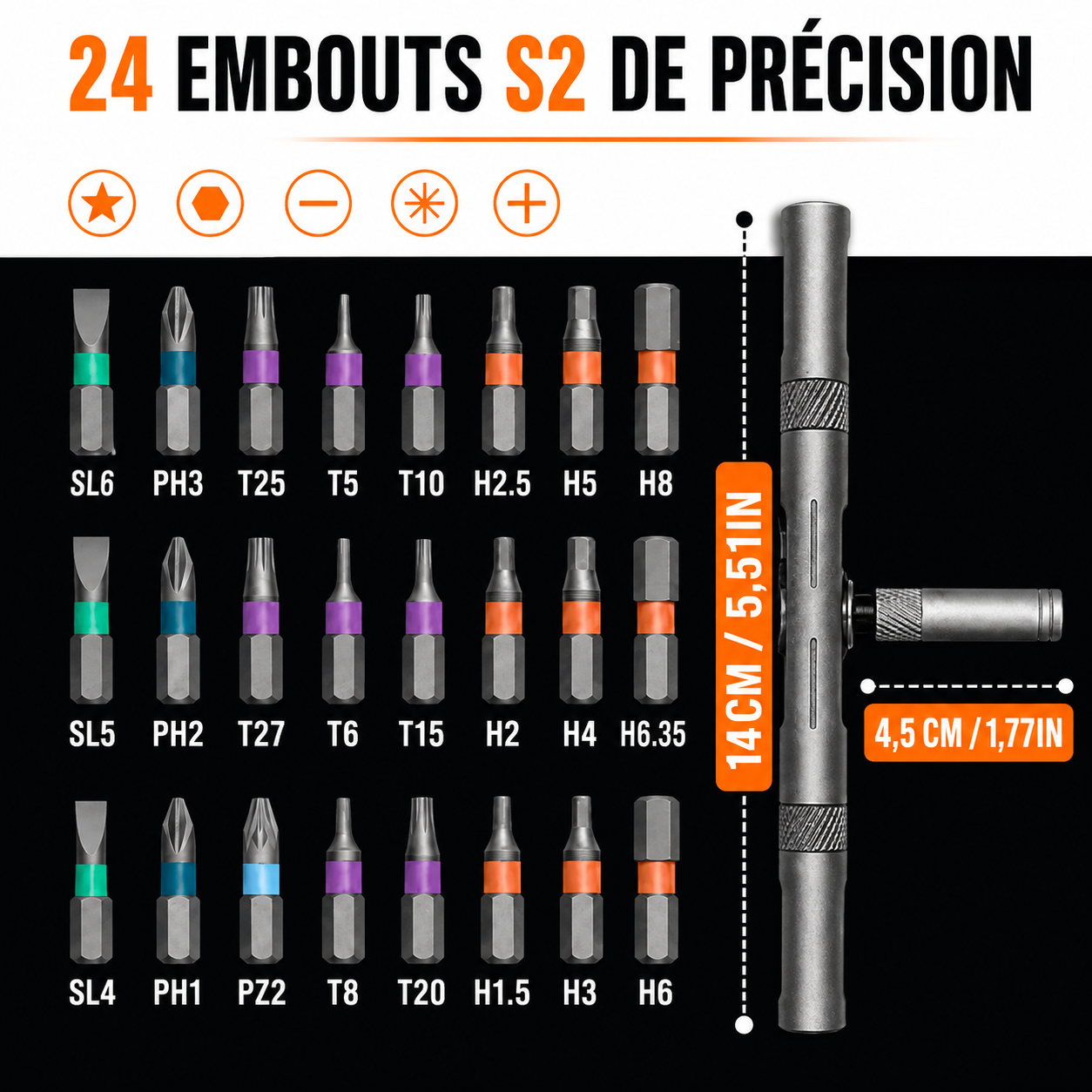 MultiTool Set – Kit à Cliquet Compact