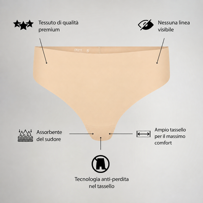Velya® Perizoma Invisibile Anti Camel Toe a Vita Alta